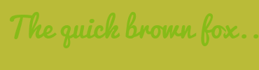 Image with Font Color 87BB18 and Background Color BABB38